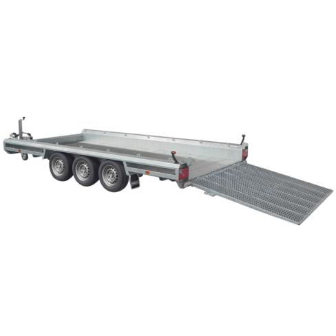Reboque porta-máquinas Hulco Terrax-3 3500 kg – 3 eixos, 469×195 cm, rampa 150 cm