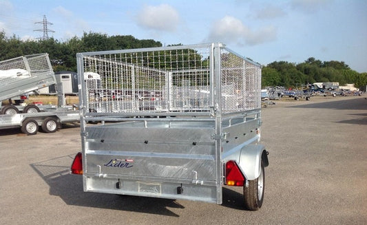 Remorque Lider robuste avec 4 freins – PTAC 750 kg – 200 x 134 cm – 1 essieu