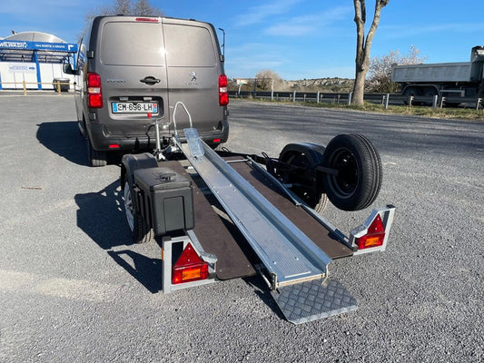 Remorque moto 2,50 m/600 kg TYPE-TOP