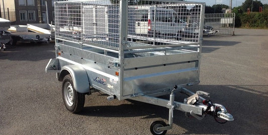 Remorque Lider robuste avec 4 freins – PTAC 750 kg – 200 x 134 cm – 1 essieu