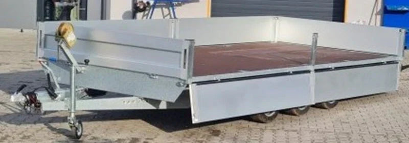 Plateforme latérale pliante Boss 600 x 200 cm 3500 KG + rampes + béquilles