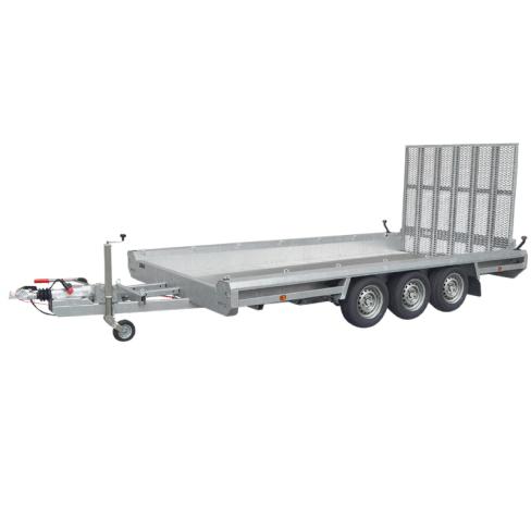 Remorque porte-engins Hulco Terrax-3 3500 kg – 3 essieux, 469×195 cm, hayon 150 cm
