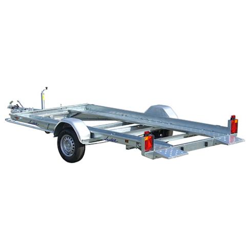 Remorque porte-voiture Lider 39750 – 1 essieu, PTAC 1300 kg, 361×185 cm, bascule