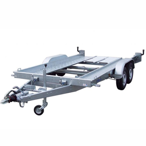 Remorque porte-voiture Lider 39740 – 2 essieux, PTAC 2000 kg, 394×190 cm, bascule + 2 grandes rampes