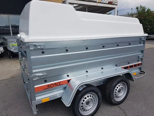 Remorque à bagages Boro 2 essieux, 750 kg : Conduite sans permis électronique