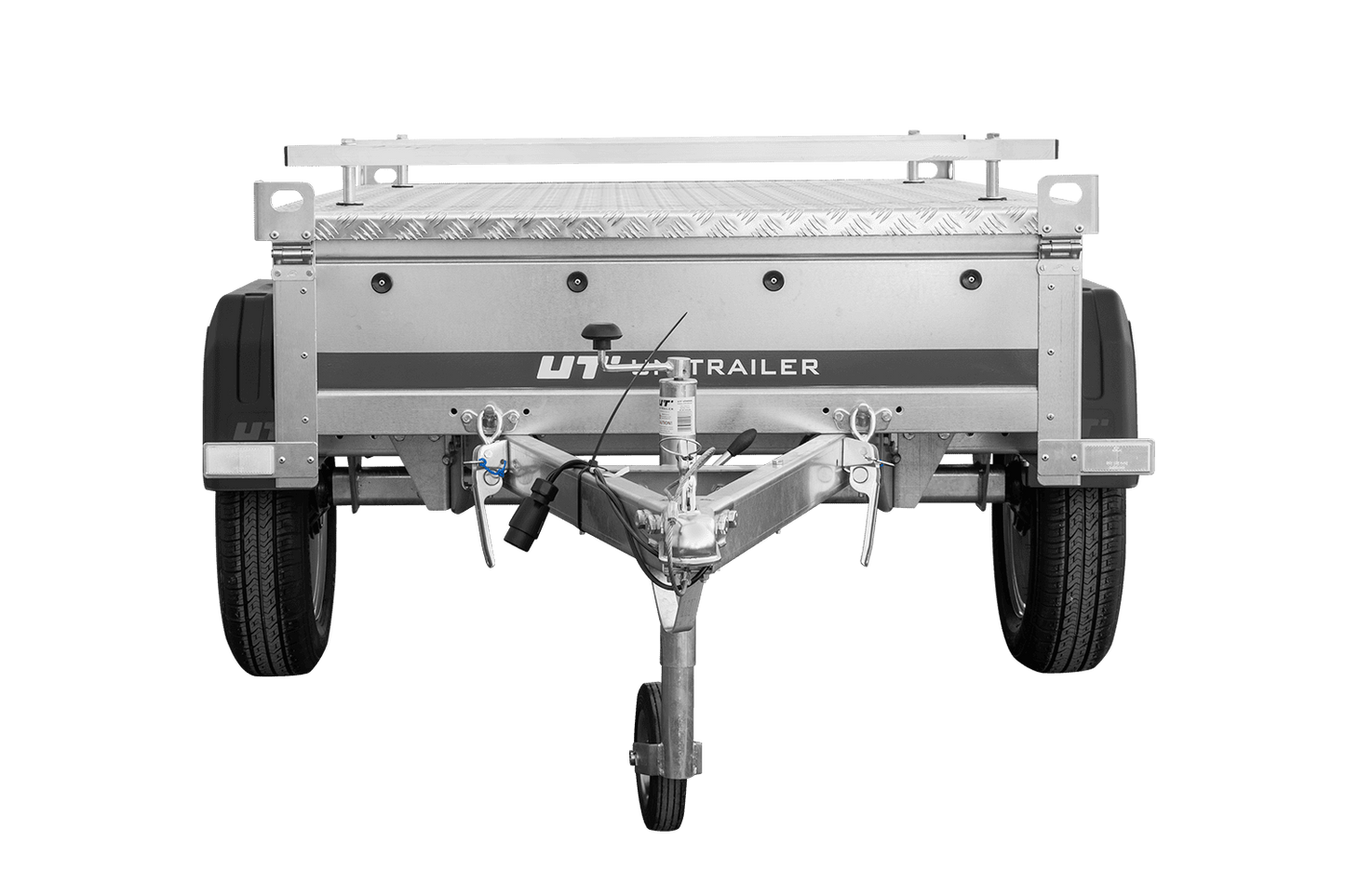 Reboque de um eixo 750 kg PTAC 150x106 Garden Trailer 150 KIPP com cobertura de alumínio