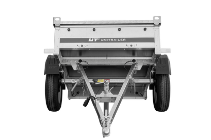 Reboque de um eixo 750 kg PTAC 150x106 Garden Trailer 150 KIPP com cobertura de alumínio