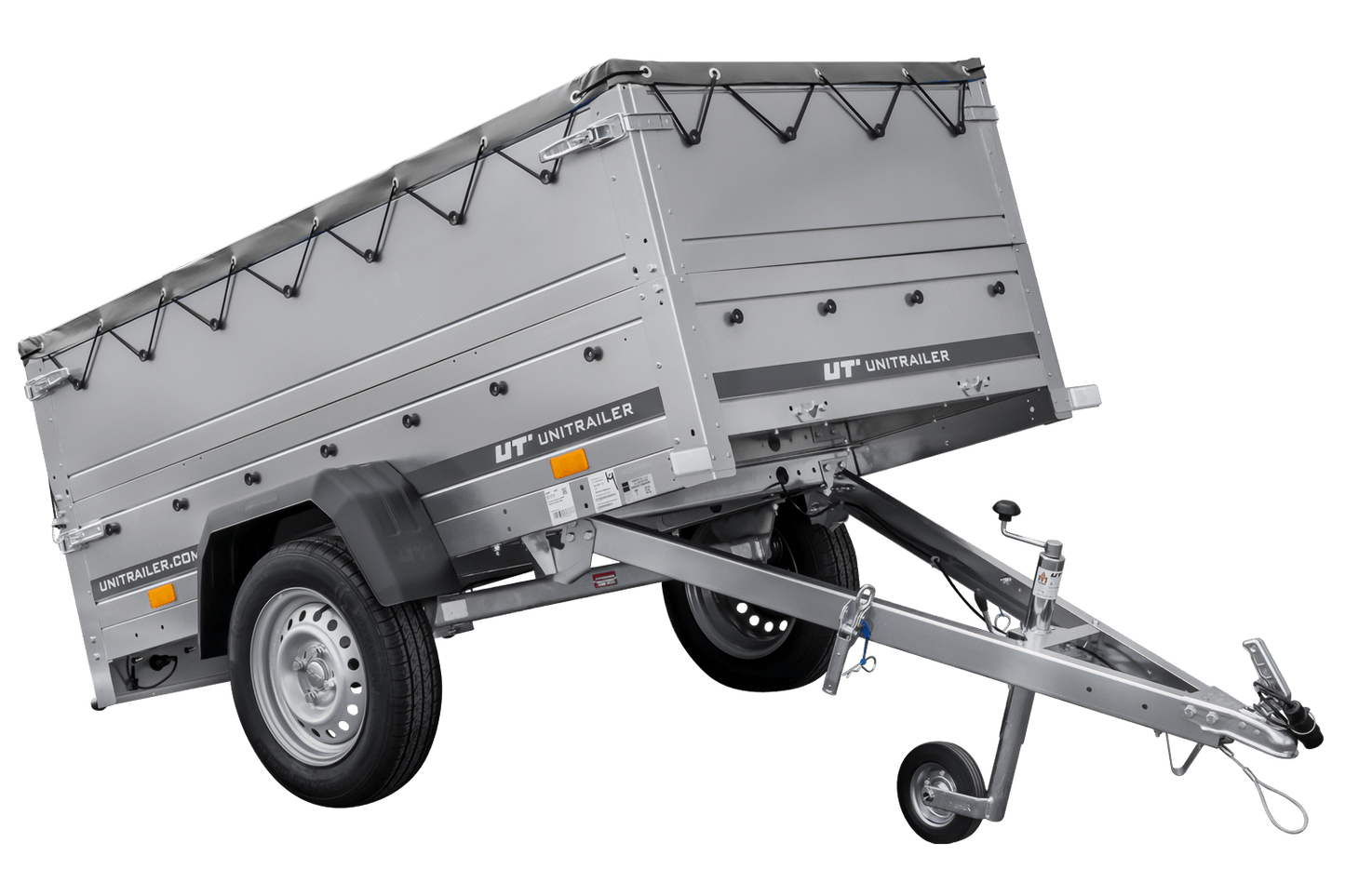 Reboque novo 200x106 com lona plana, extensões de taipais e roda jockey - Garden Trailer 200 KIPP