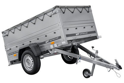 Reboque novo 200x106 com lona plana, extensões de taipais e roda jockey - Garden Trailer 200 KIPP