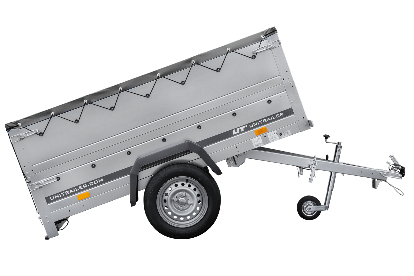 Reboque novo 200x106 com lona plana, extensões de taipais e roda jockey - Garden Trailer 200 KIPP