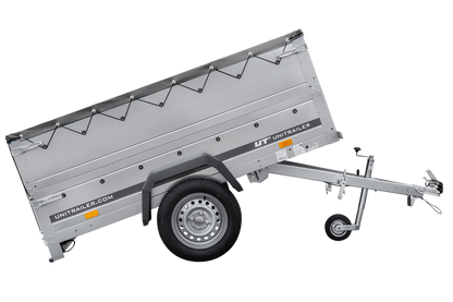 Reboque novo 200x106 com lona plana, extensões de taipais e roda jockey - Garden Trailer 200 KIPP