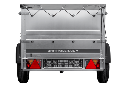 Reboque novo 200x106 com lona plana, extensões de taipais e roda jockey - Garden Trailer 200 KIPP