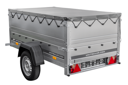 Reboque novo 200x106 com lona plana, extensões de taipais e roda jockey - Garden Trailer 200 KIPP