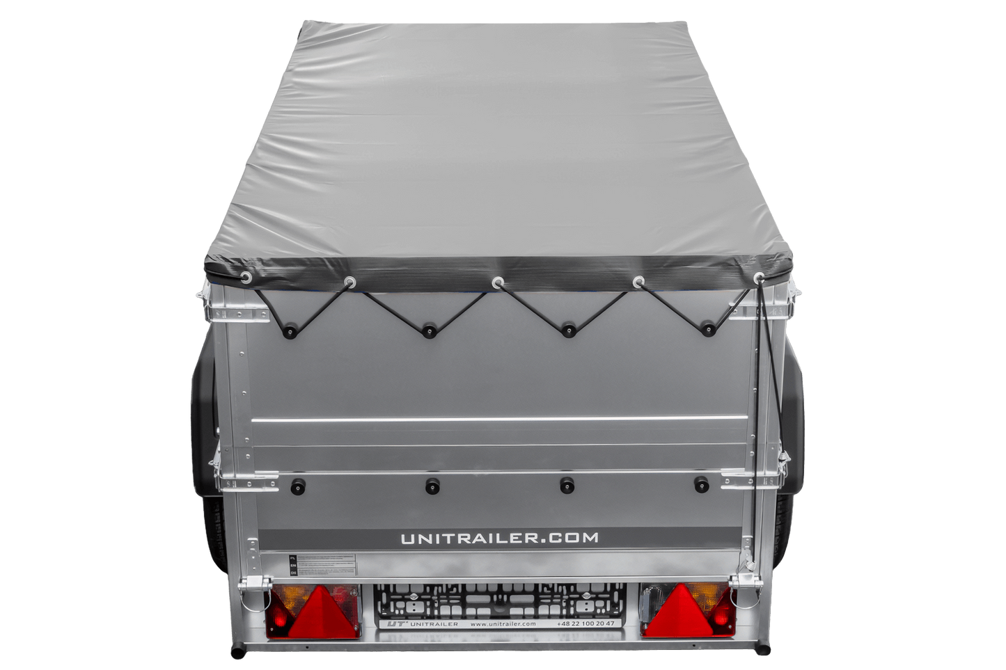 Reboque novo 200x106 com lona plana, extensões de taipais e roda jockey - Garden Trailer 200 KIPP