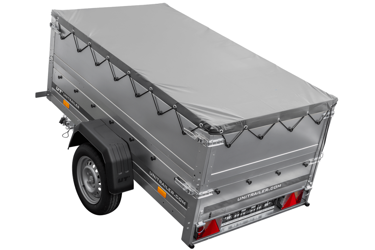 Reboque novo 200x106 com lona plana, extensões de taipais e roda jockey - Garden Trailer 200 KIPP