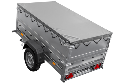 Reboque novo 200x106 com lona plana, extensões de taipais e roda jockey - Garden Trailer 200 KIPP