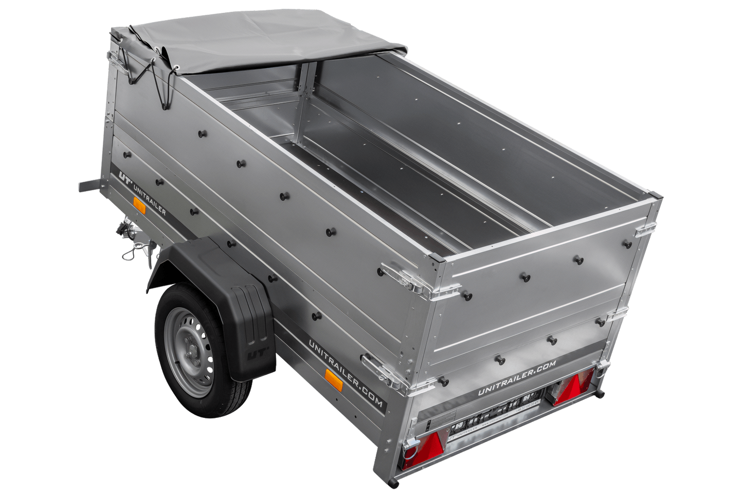 Reboque novo 200x106 com lona plana, extensões de taipais e roda jockey - Garden Trailer 200 KIPP
