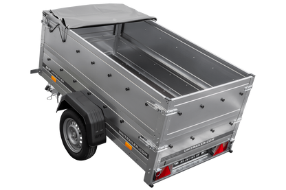 Reboque novo 200x106 com lona plana, extensões de taipais e roda jockey - Garden Trailer 200 KIPP