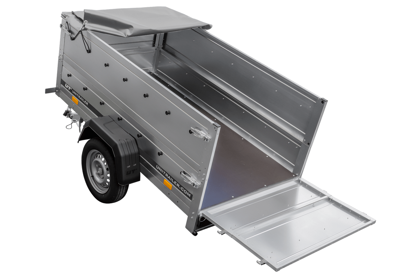 Reboque novo 200x106 com lona plana, extensões de taipais e roda jockey - Garden Trailer 200 KIPP