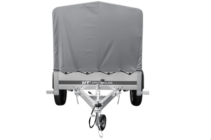 Reboque automóvel Garden Trailer 200 KIPP 200 x 106 cm com lona alta, arco e roda jockey PTAC 500 kg
