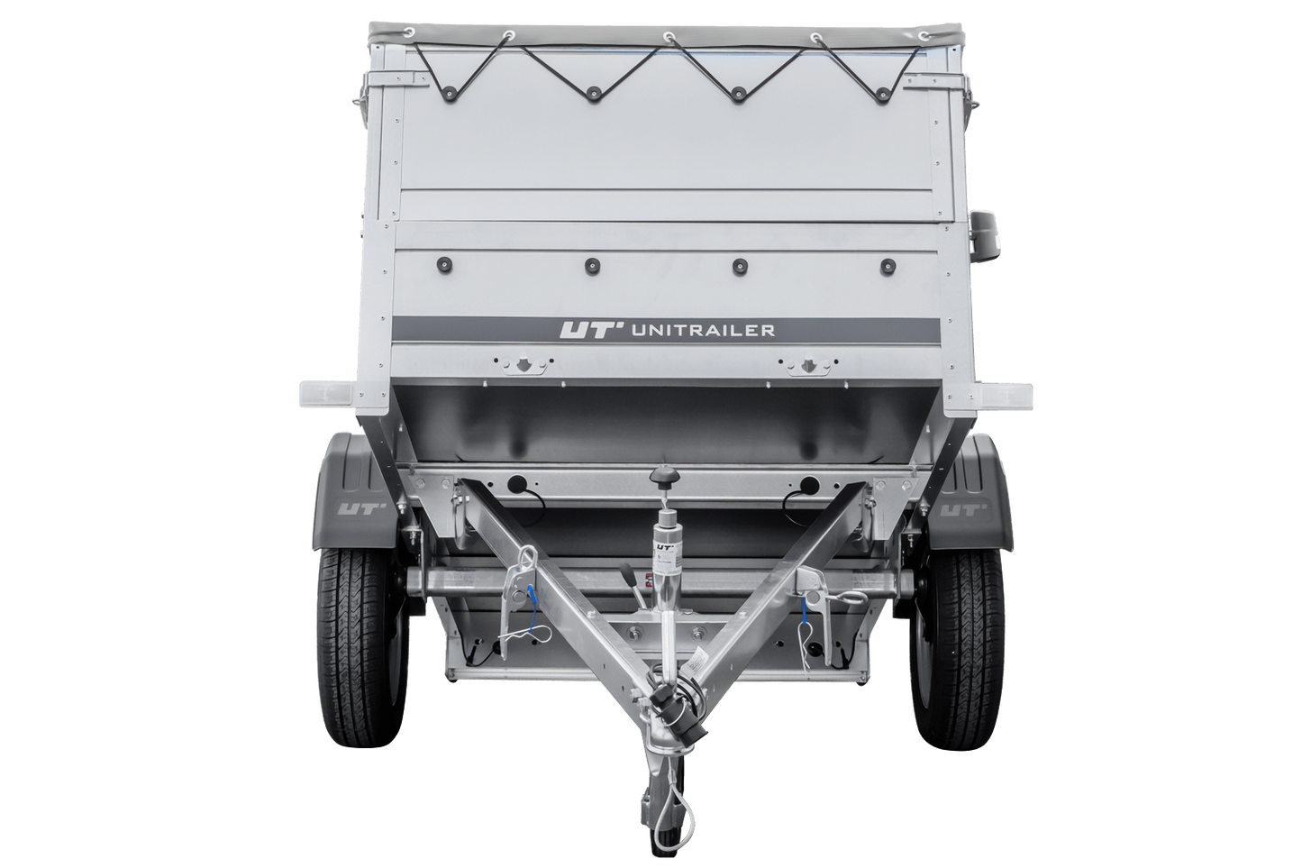 Reboque novo 200x106 com lona plana, extensões de taipais e roda jockey - Garden Trailer 200 KIPP