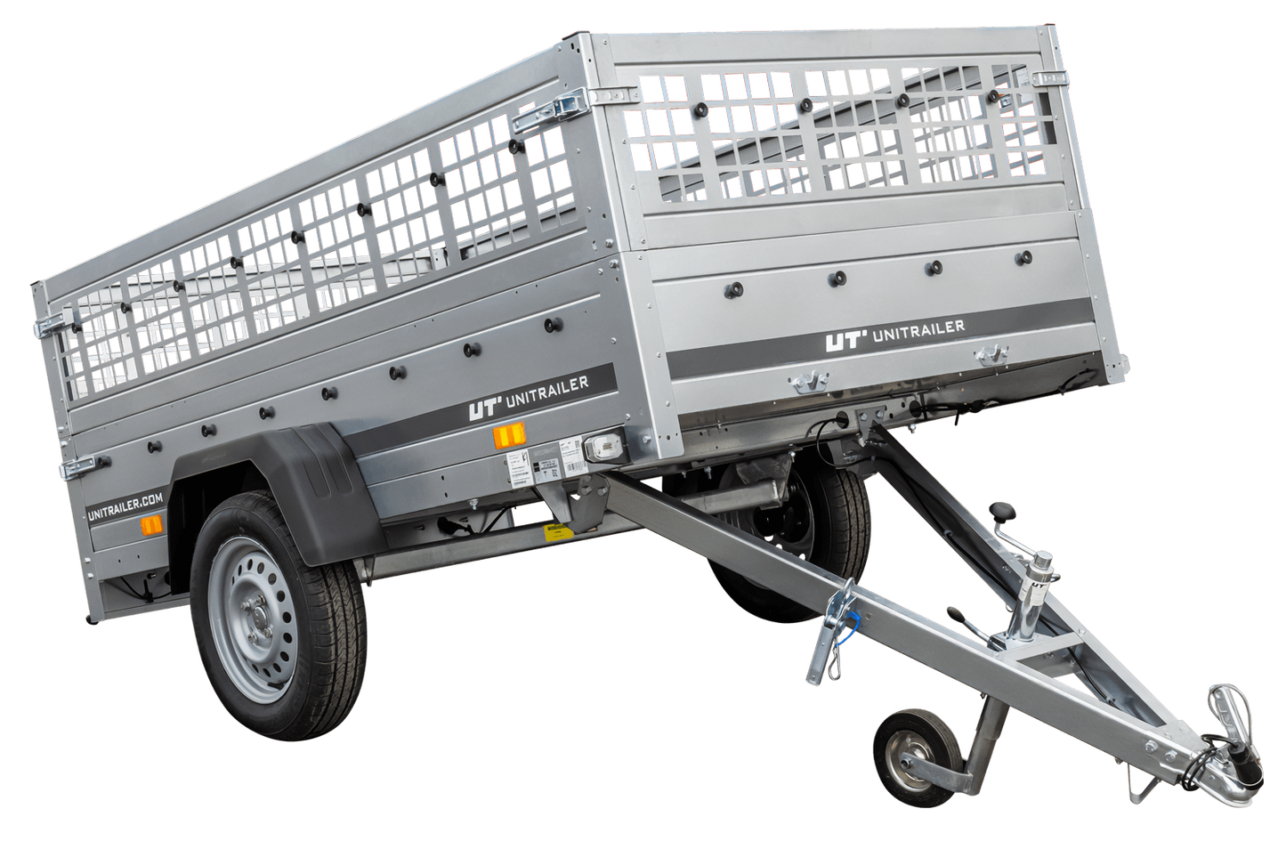 Unitrailer GARDEN TRAILER 230 KIPP (NOVO) reboque automóvel com roda de apoio e taipais de rede