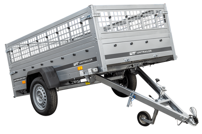 Unitrailer GARDEN TRAILER 230 KIPP (NOVO) reboque automóvel com roda de apoio e taipais de rede