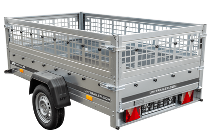 Unitrailer GARDEN TRAILER 230 KIPP (NOVO) reboque automóvel com roda de apoio e taipais de rede