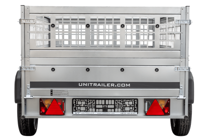 Unitrailer GARDEN TRAILER 230 KIPP (NOVO) reboque automóvel com roda de apoio e taipais de rede
