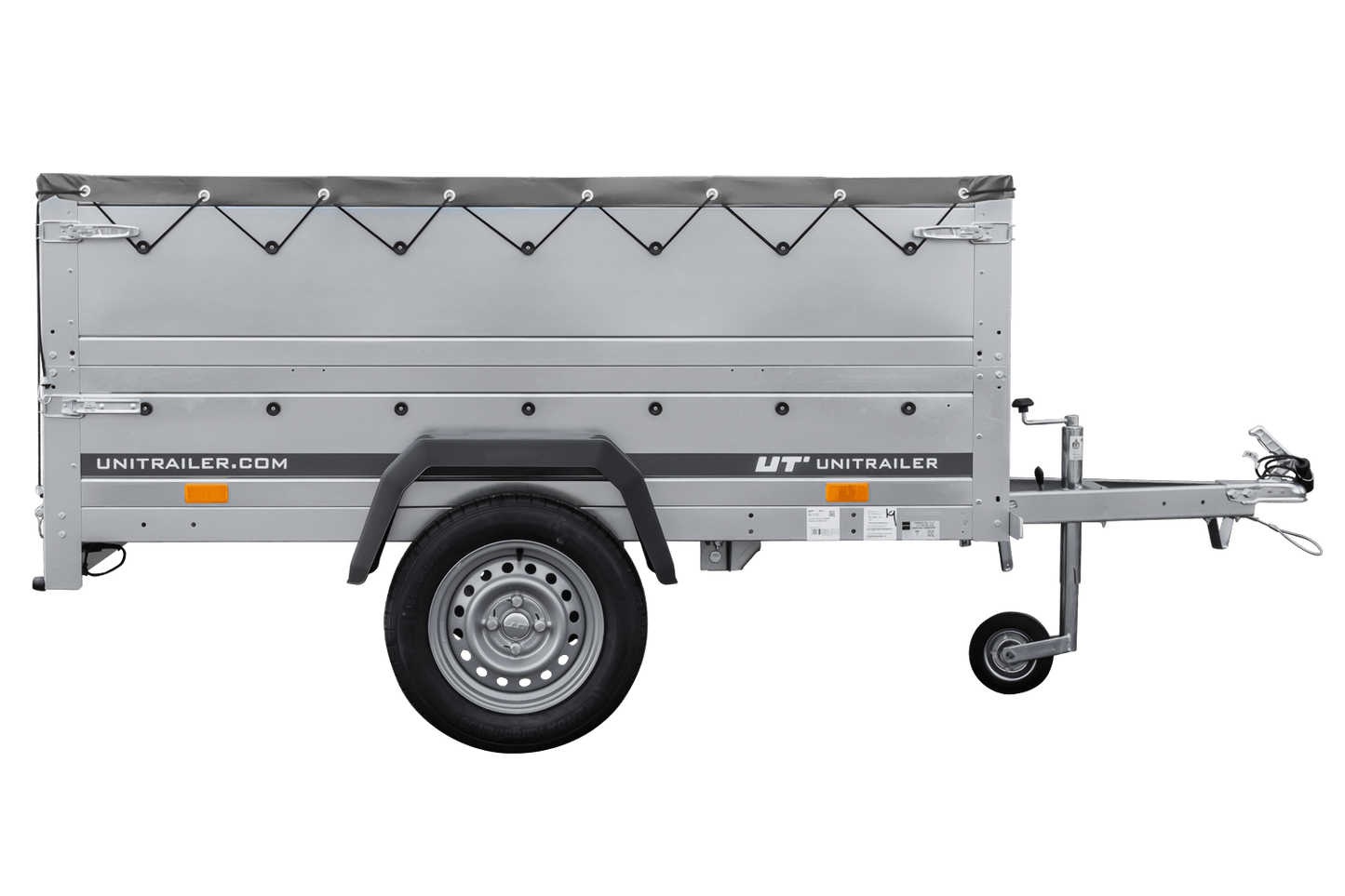 Reboque novo 200x106 com lona plana, extensões de taipais e roda jockey - Garden Trailer 200 KIPP