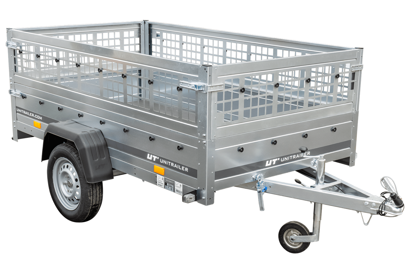 Unitrailer GARDEN TRAILER 230 KIPP (NOVO) reboque automóvel com roda de apoio e taipais de rede