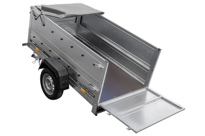 Reboque novo 200x106 com lona plana, extensões de taipais e roda jockey - Garden Trailer 200 KIPP