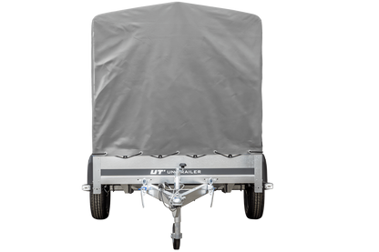 Reboque rodoviário com lona alta (110 cm), estrutura metálica (110 cm) e roda jockey 230x125 Garden Trailer 230 KIPP