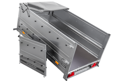 Reboque novo 200x106 com lona plana, extensões de taipais e roda jockey - Garden Trailer 200 KIPP