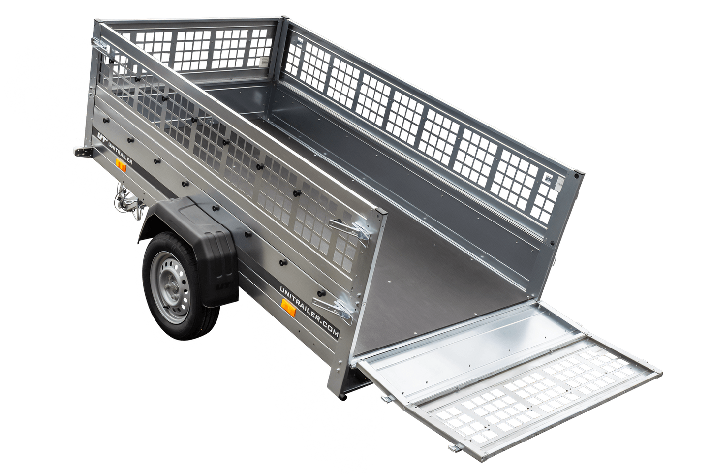 Unitrailer GARDEN TRAILER 230 KIPP (NOVO) reboque automóvel com roda de apoio e taipais de rede