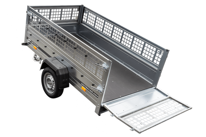 Unitrailer GARDEN TRAILER 230 KIPP (NOVO) reboque automóvel com roda de apoio e taipais de rede