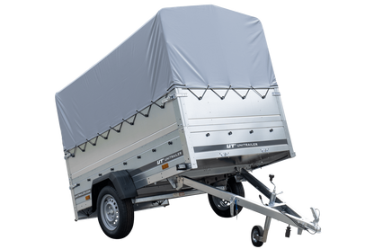 Reboque alto com extensões de painel lateral e lona alta - 2,30 x 1,25 m - Garden Trailer 230 KIPP