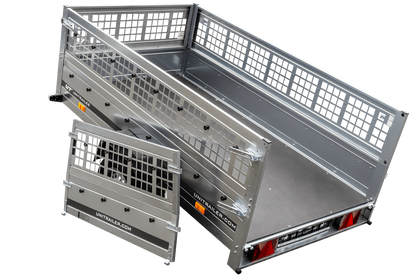Unitrailer GARDEN TRAILER 230 KIPP (NOVO) reboque automóvel com roda de apoio e taipais de rede
