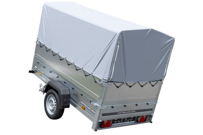 Reboque alto com extensões de painel lateral e lona alta - 2,30 x 1,25 m - Garden Trailer 230 KIPP