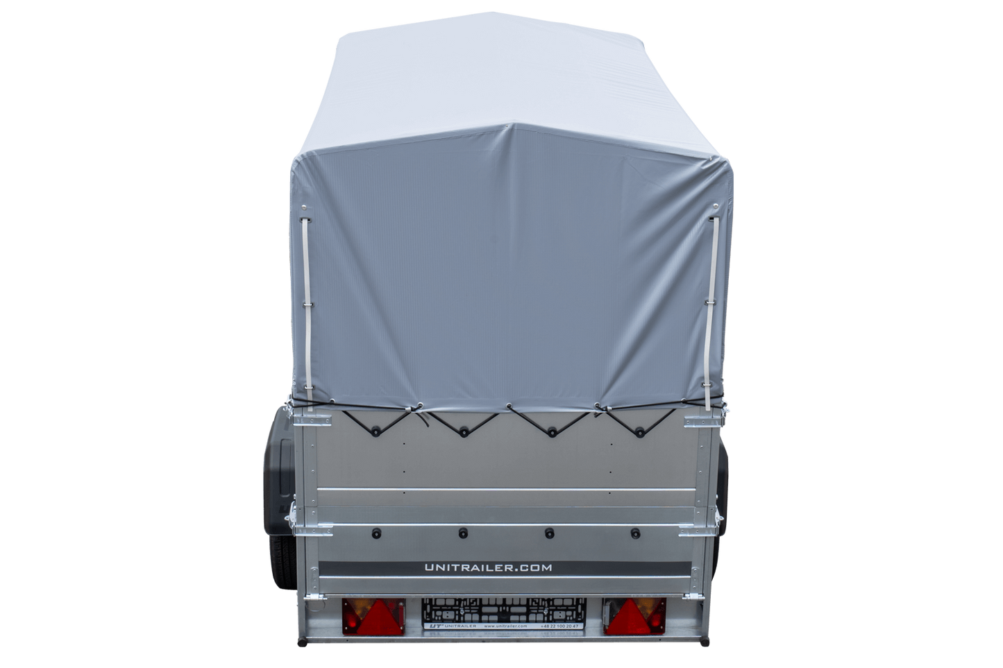 Reboque alto com extensões de painel lateral e lona alta - 2,30 x 1,25 m - Garden Trailer 230 KIPP