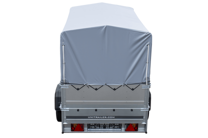 Reboque alto com extensões de painel lateral e lona alta - 2,30 x 1,25 m - Garden Trailer 230 KIPP