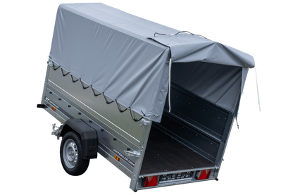 Reboque alto com extensões de painel lateral e lona alta - 2,30 x 1,25 m - Garden Trailer 230 KIPP