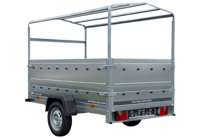 Reboque alto com extensões de painel lateral e lona alta - 2,30 x 1,25 m - Garden Trailer 230 KIPP