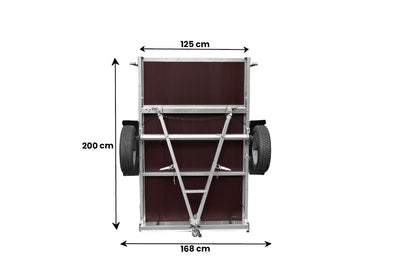 Reboque Garden Trailer 201 KIPP 200 x 125 cm