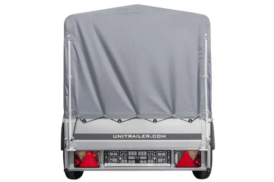 Remorque automobile Garden Trailer 200 KIPP 200 x 106 cm avec bâche haute, arceau et roue jockey PTAC 500 kg