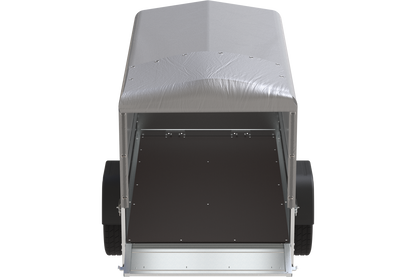 Remorque 750 kg 200 x 125 avec bâche haute et arceau Garden Trailer 201 KIPP