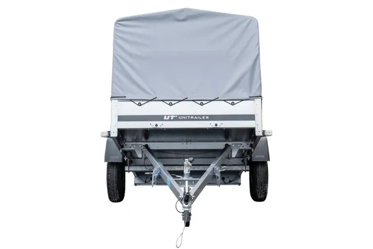 Reboque rodoviário com lona alta, arco H-800 e roda de apoio 230x125 Garden Trailer 230 KIPP